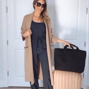 Mango Oversized knitted coat with pockets